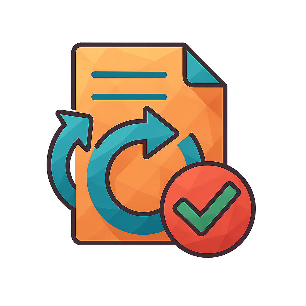 lowpoly policy change icon make it transparent and add color to make it pop remove the words